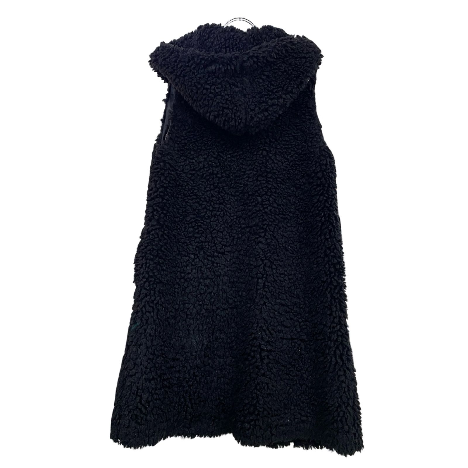 OG 29 TABASA タバサ フード付きベスト ファーベストロング ブラック レディース F