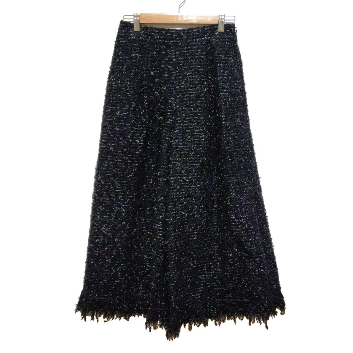 ADORE アドーア パンツ サイズ36 S レディース 黒 フルレングス ニット ラメ