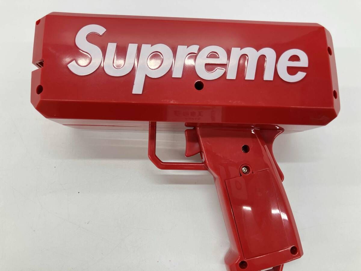 Supreme CASH CANNON RED シュプリーム キャッシュキャノン マネーガン レッド お札付き 箱あり パーティーグッズ 電池無し