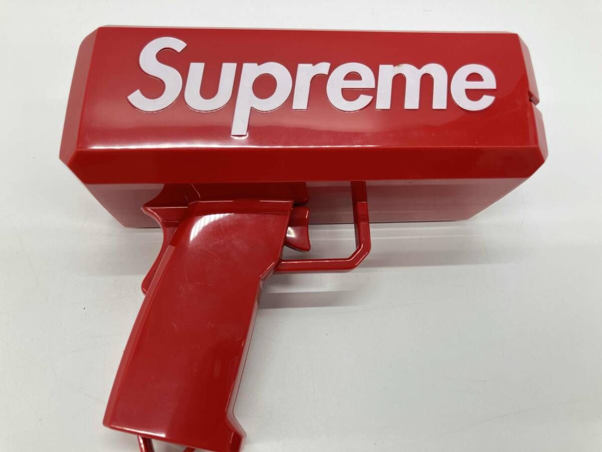  Supreme CASH CANNON RED シュプリーム キャッシュキャノン マネーガン レッド お札付き 箱あり パーティーグッズ 電池無し パーティグッズ ゲーム おもちゃ グッズ