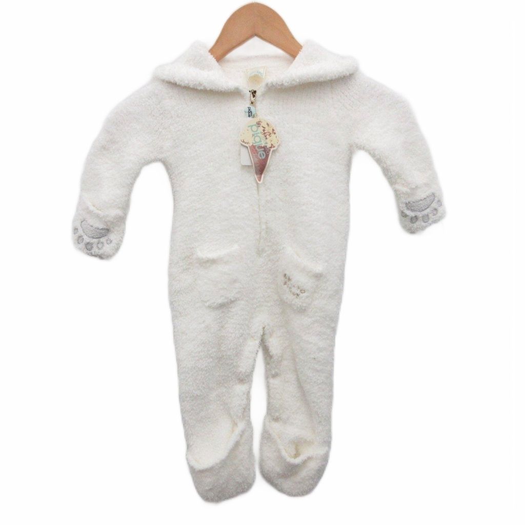 ジェラートピケ gelato pique タグ付き ロンパース ベビモコ パジャマ モコモコ しろくま 白 ホワイト 70-80