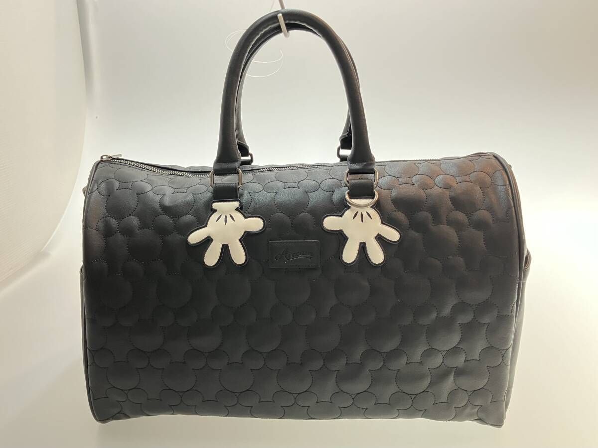 Areeam アリーム ボストンバッグ ミッキーマウス ブラック 2 Way 通年