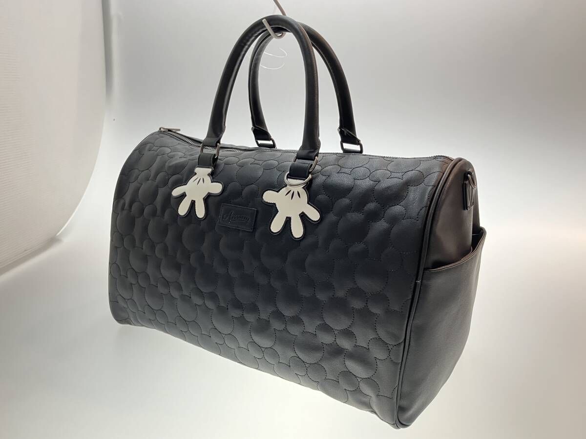 Areeam アリーム ボストンバッグ ミッキーマウス ブラック 2 Way 通年