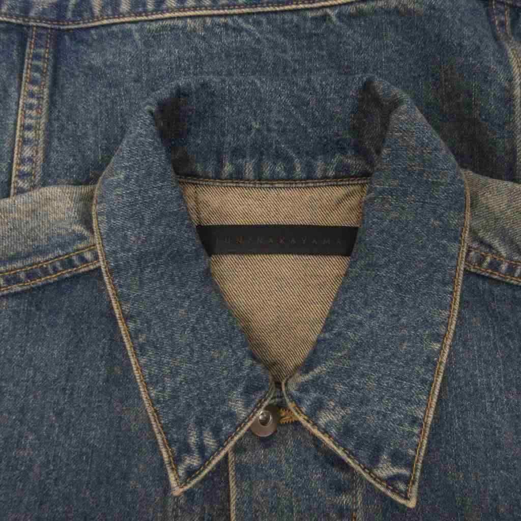 ジュンナカヤマ JUN/NAKAYAMA 美品 CRASH DENIM JACKET デニム