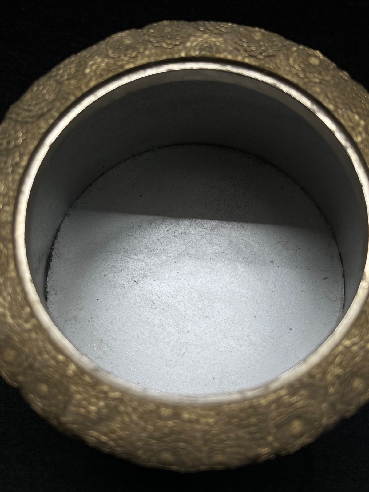 佐野宏采造 / 香炉 】菊花模様香炉 高岡銅器 工芸品