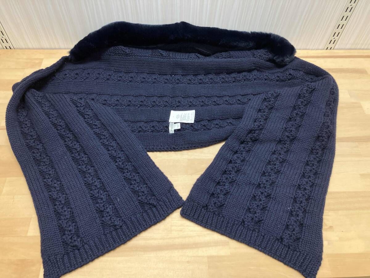 マックスマーラ フード付きニットマフラー