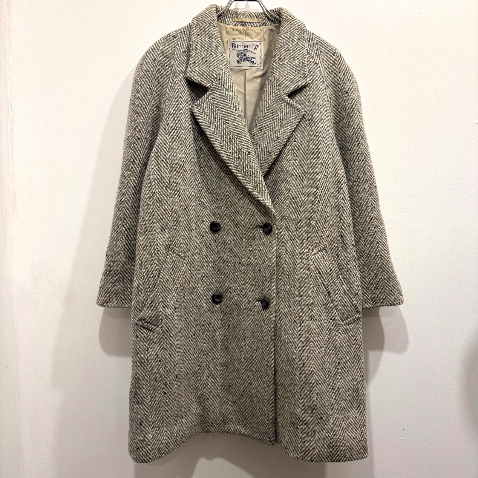 Burberrys ツイード ダブルブレスト チェスターコート Burberrys ツイード ダブルブレスト チェスターコート