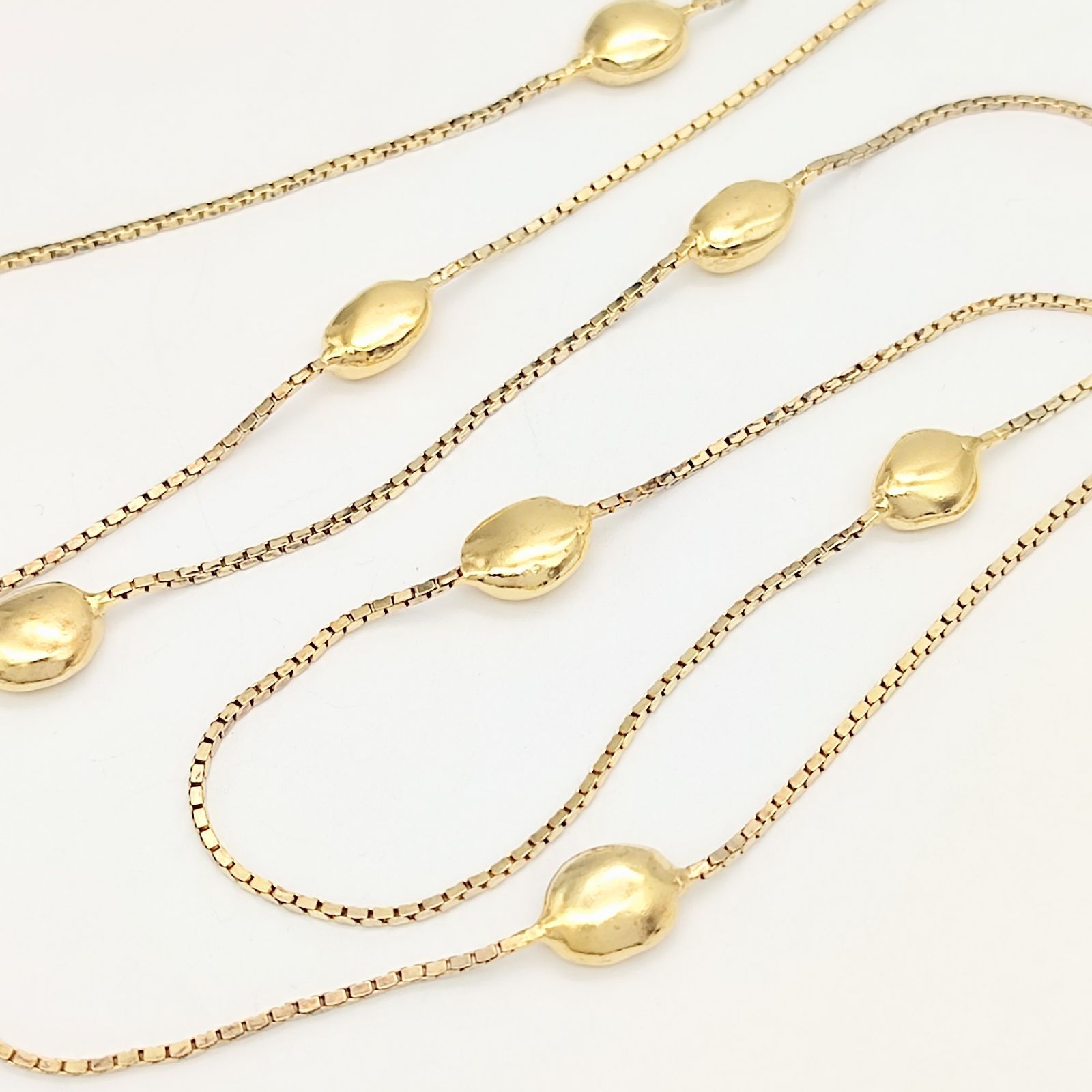 美品】IOSSELLIANI イオッセリアーニ ドロップロングネックレス