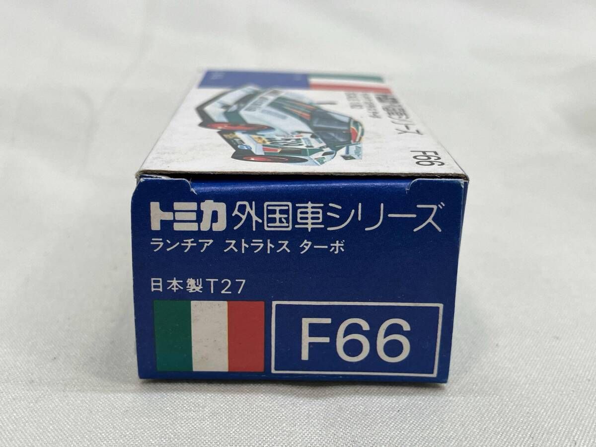 トミカ F 66 ランチア ストラトス ターボ 赤×白 シート 黒 1 Jホイール 外国車シリーズ 青箱 トミー