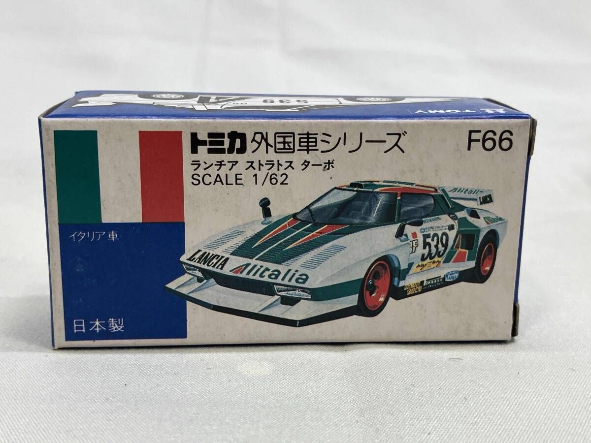 トミカ F66 ランチア ストラトス ターボ 赤×白 シート:黒 1Jホイール