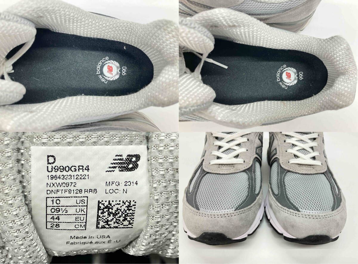 New Balance U990GR4 Grey Silver ニューバランス 990v4 グレー 