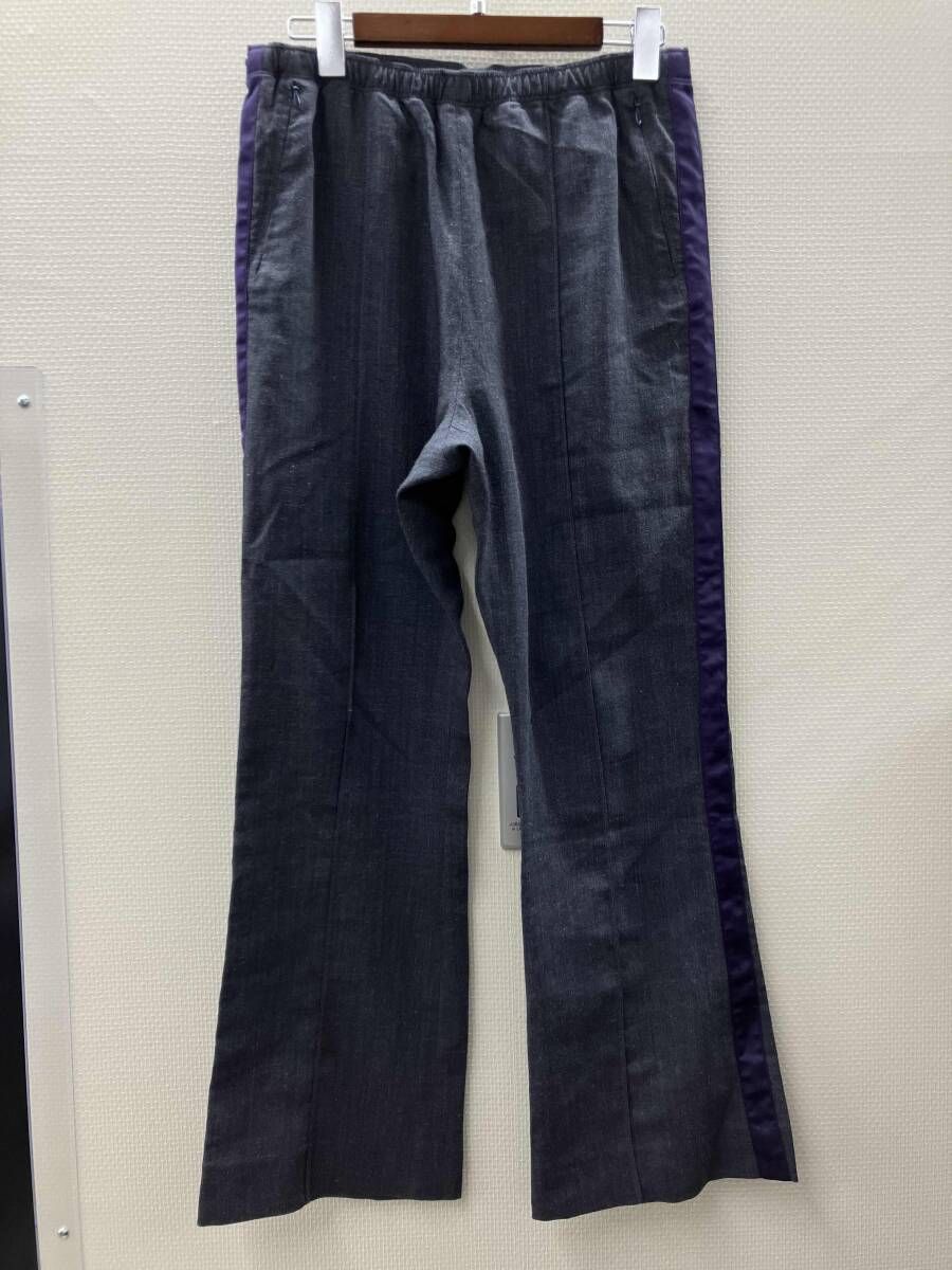 NEEDLES ニードルス ロングパンツ IN 049 グレー パープル 21 AW サイズXS