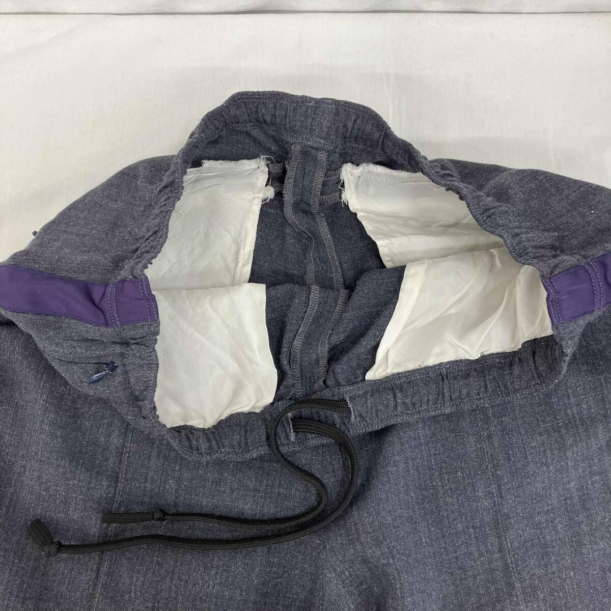 NEEDLES/ニードルス／ロングパンツ/IN049／グレー×パープル/21AW