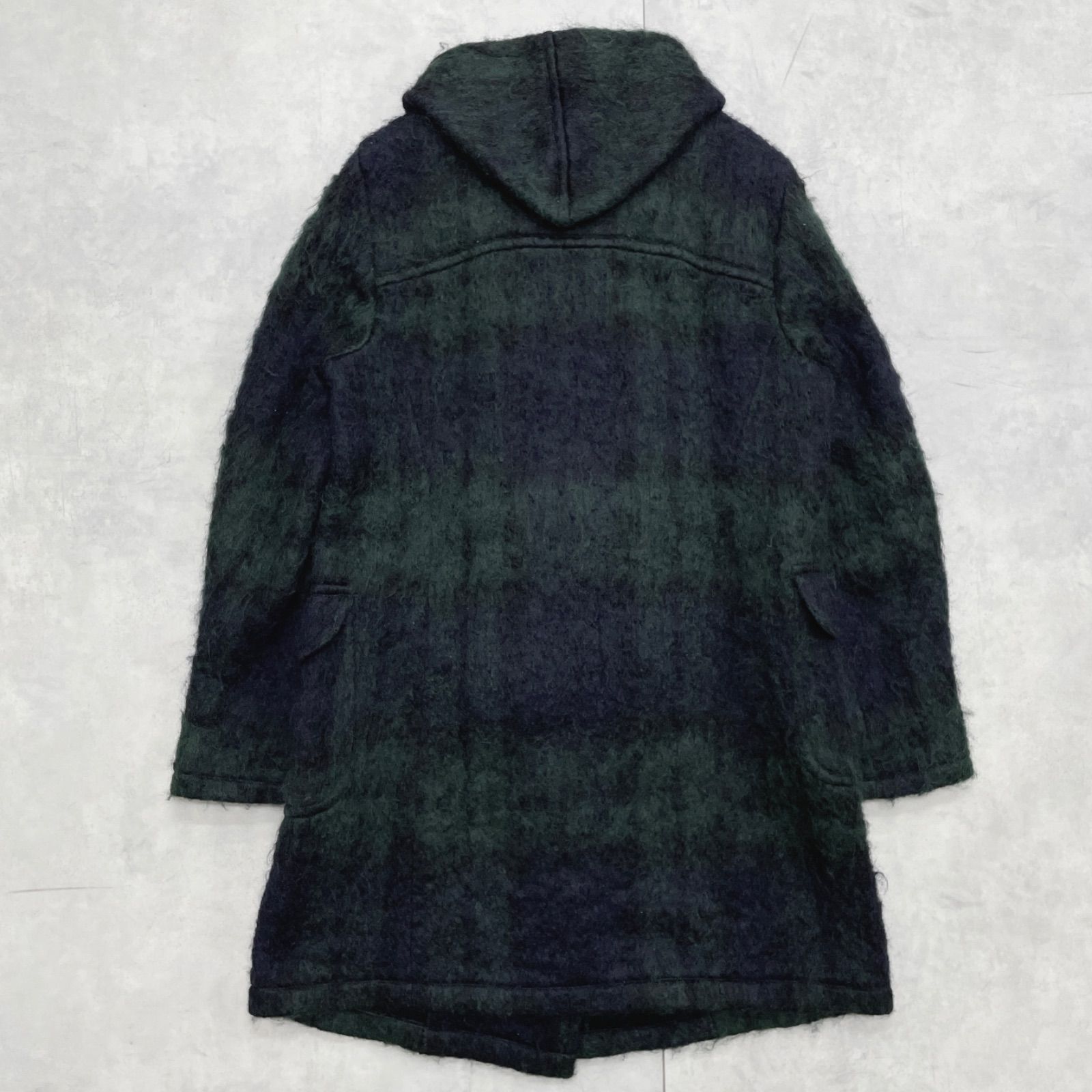 m's braque エムズブラック ダッフルコート ブラックウォッチ チェック