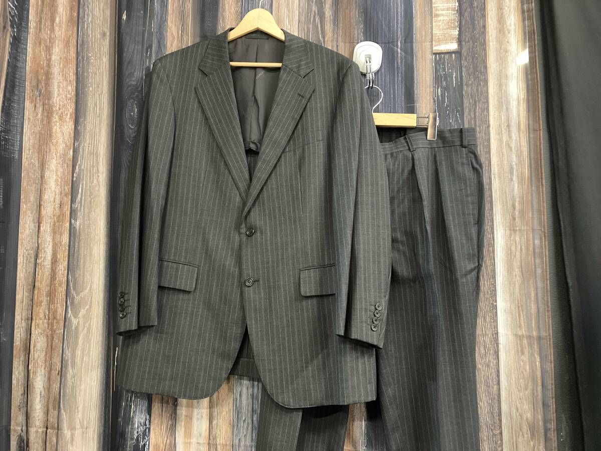 BURBERRY バーバリー スーツ セットアップ グレー系ストライプ柄