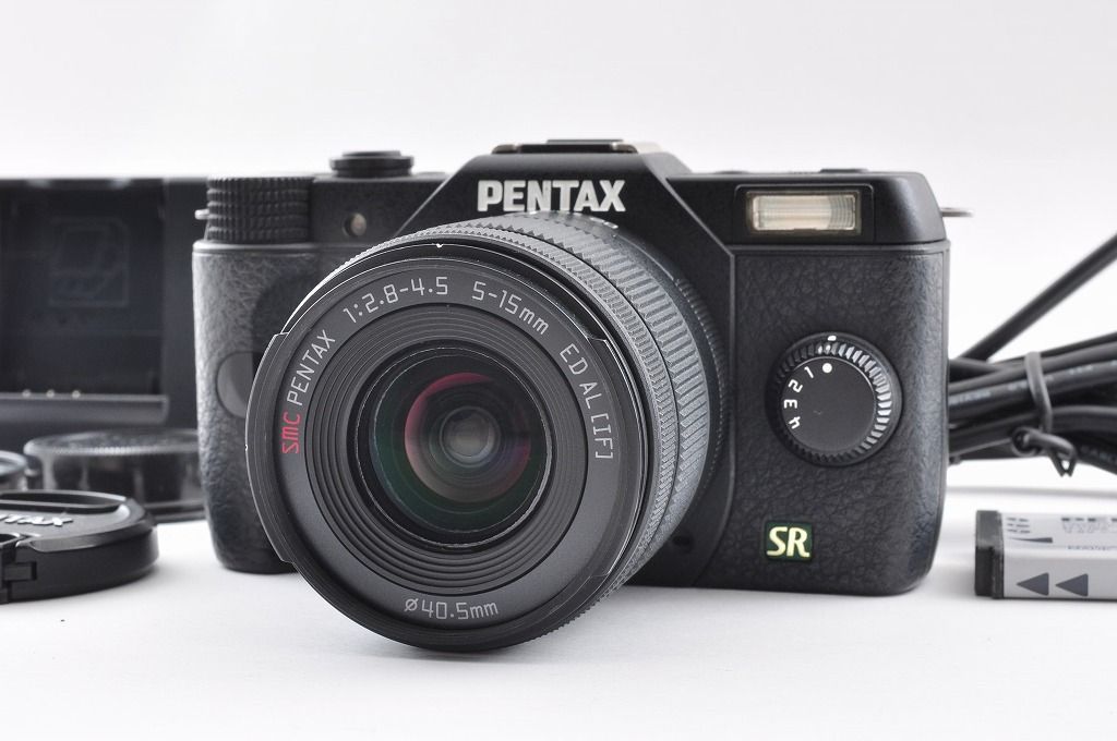 Pentax ペンタックス Q 7 ブラック 12 4 MP ミラーレスカメラ 02 5 15 mm レンズ