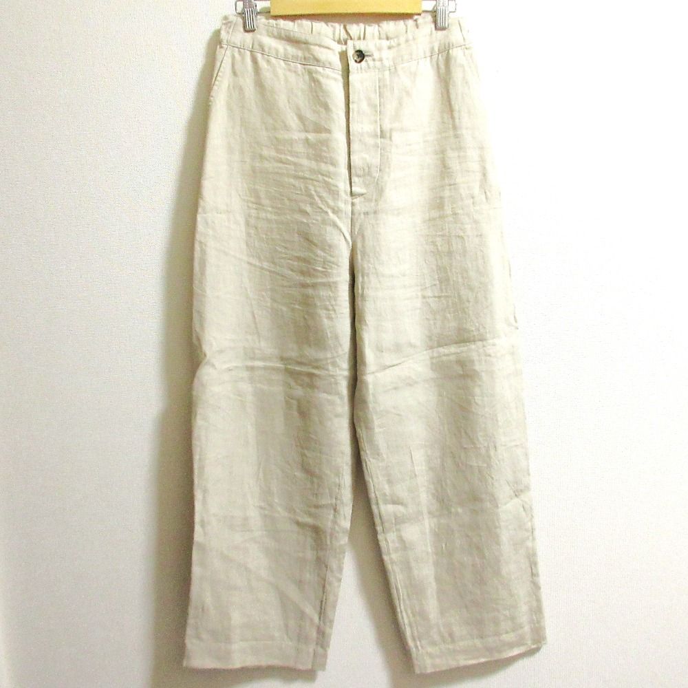 美品 MARGARET HOWELL マーガレットハウエル リネンワイドパンツ