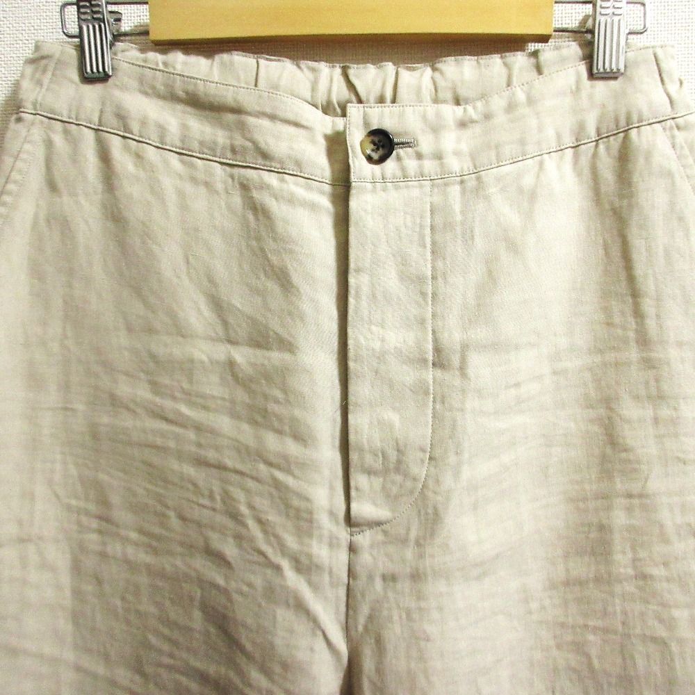 美品 MARGARET HOWELL マーガレットハウエル リネンワイドパンツ