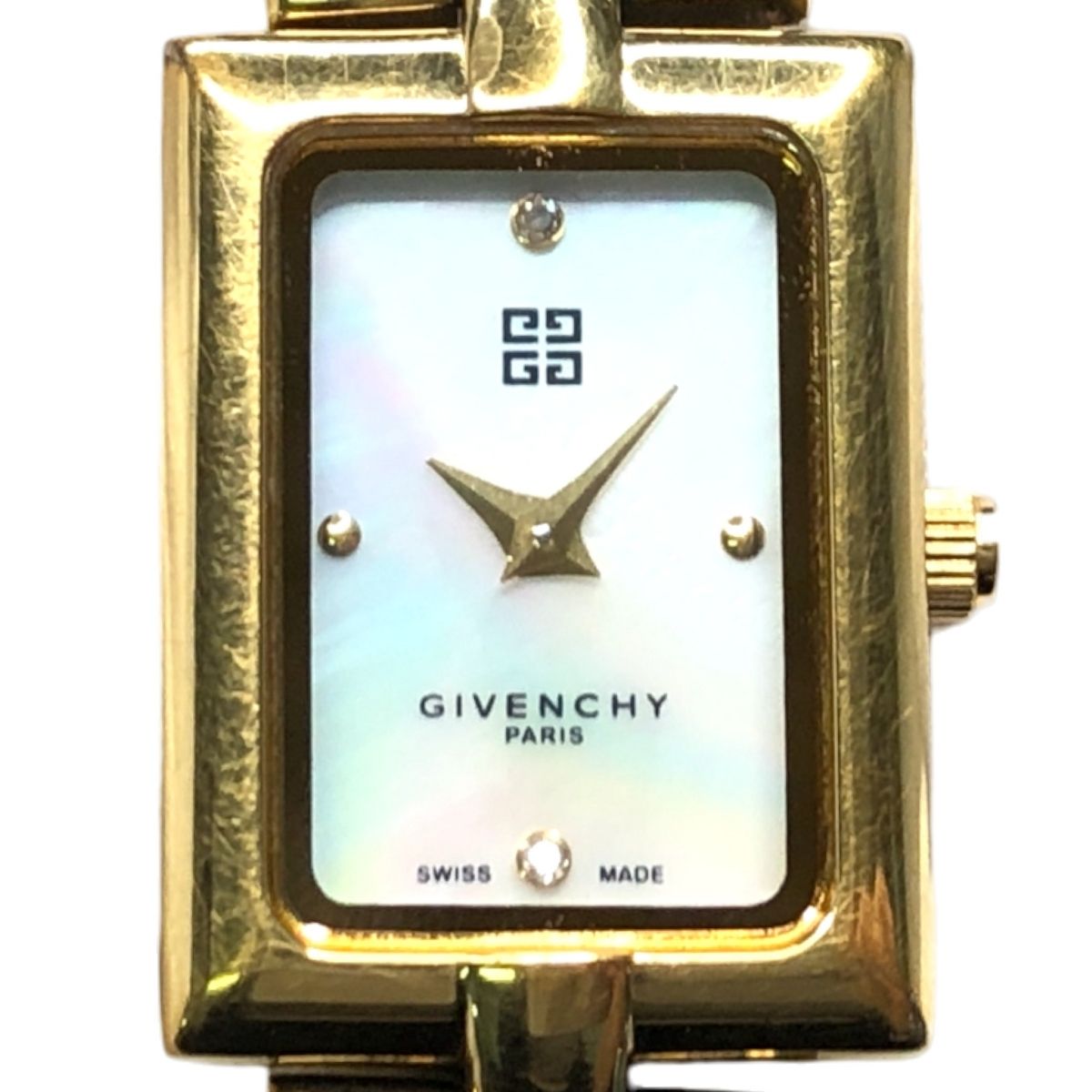 ジバンシイ 1569465 腕時計 クォーツ SS シェル文字盤 ゴールド レディース 不動