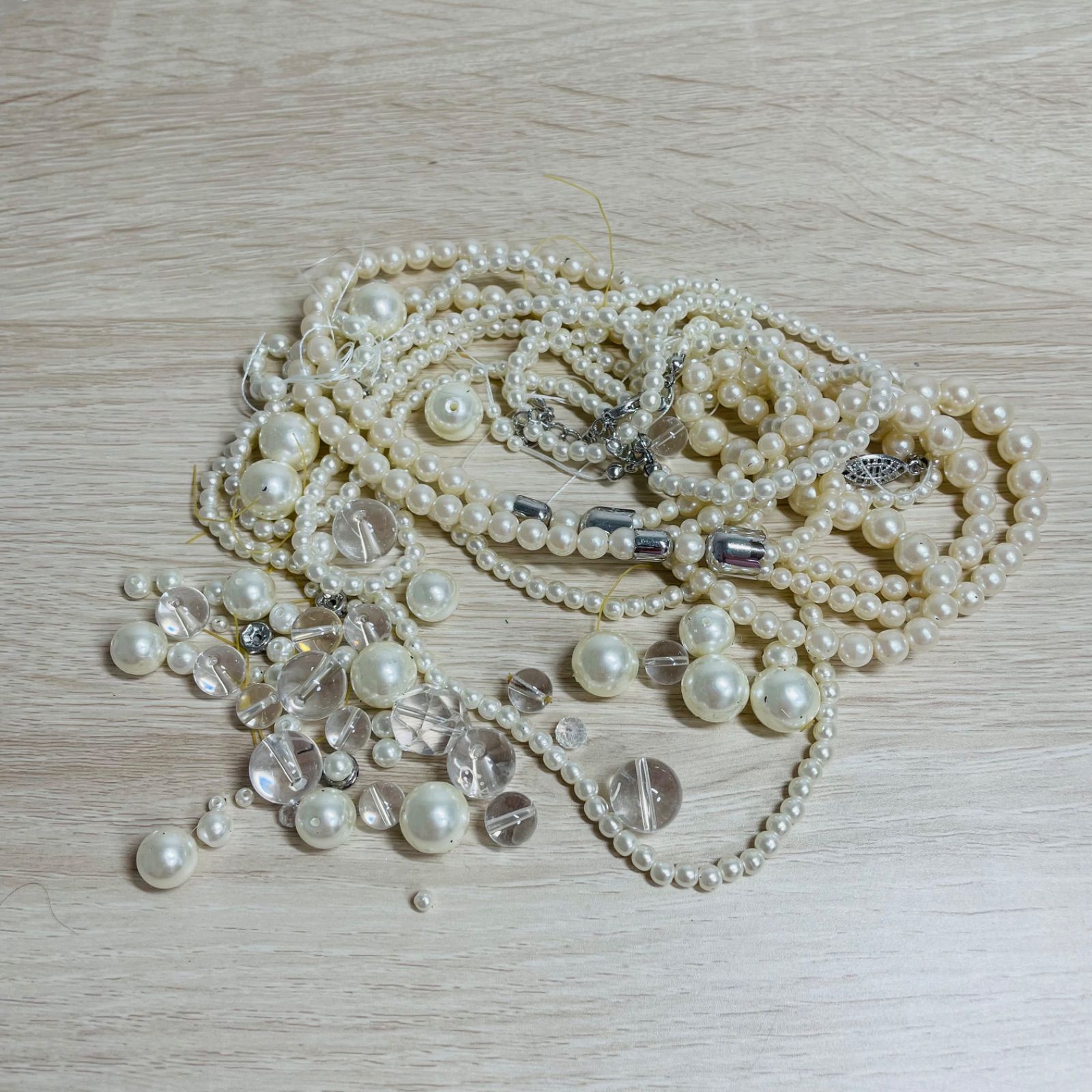 パールネックレス パーツ まとめ売り ジャンク ハンドメイド素材