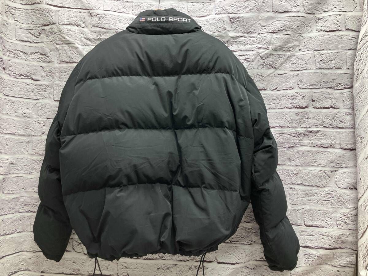 POLO SPORT フード付きジャンパー Mサイズ 黒/グレー アウトレット 価格 通販ファッション - POLO SPORT フード付き