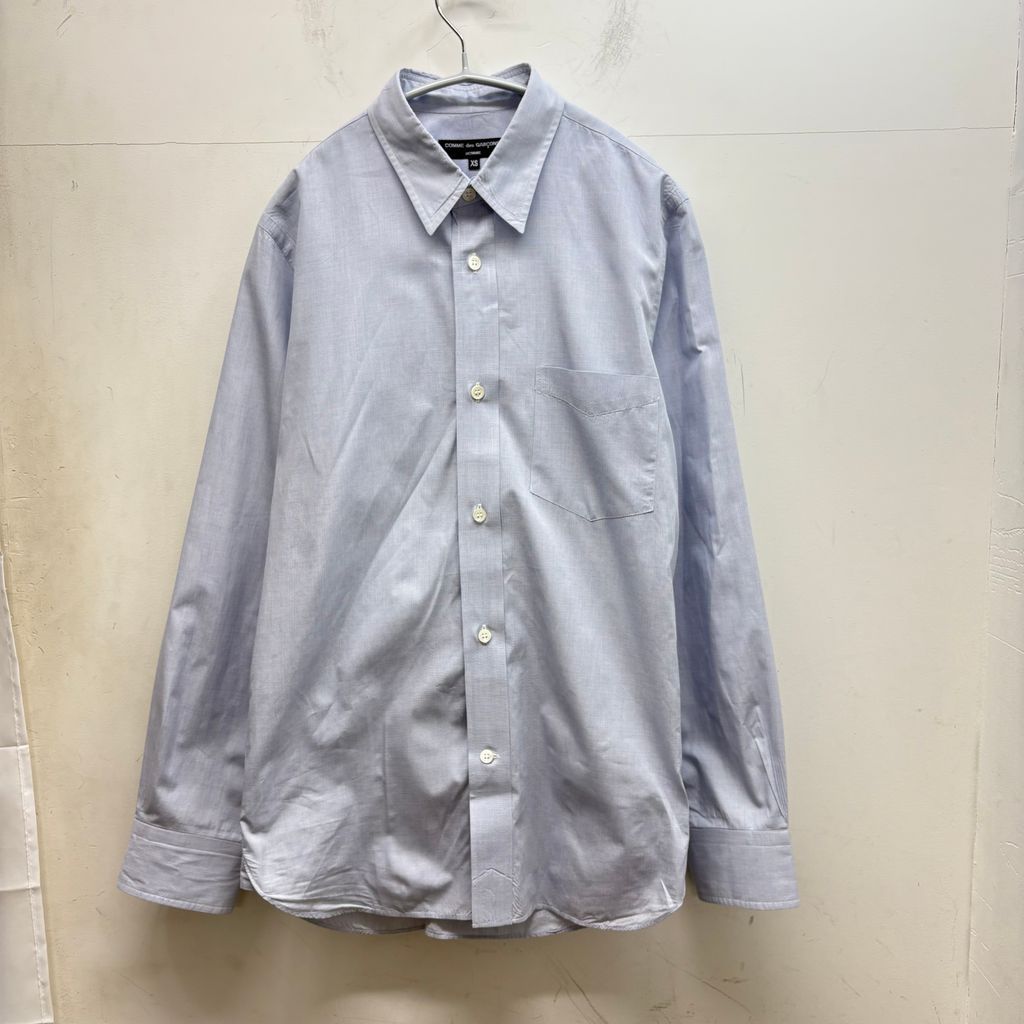 COMME des GARCONS HOMME コムデギャルソンオム AD 2016 Long Sleeve Shirt 長袖シャツ HR B 033 ブルー系 size XS 中目黒A 12