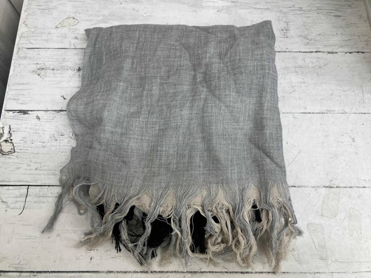 Y’s YG L 04 094 グレー ブラック ストール マフラー