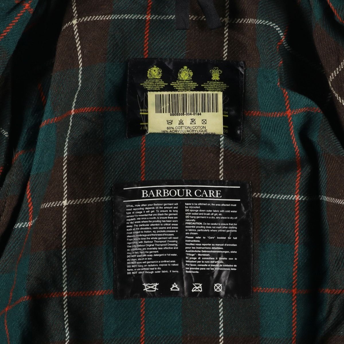 古着 80~90年代 バブアー Barbour GAMEFAIR ゲームフェアー 旧3