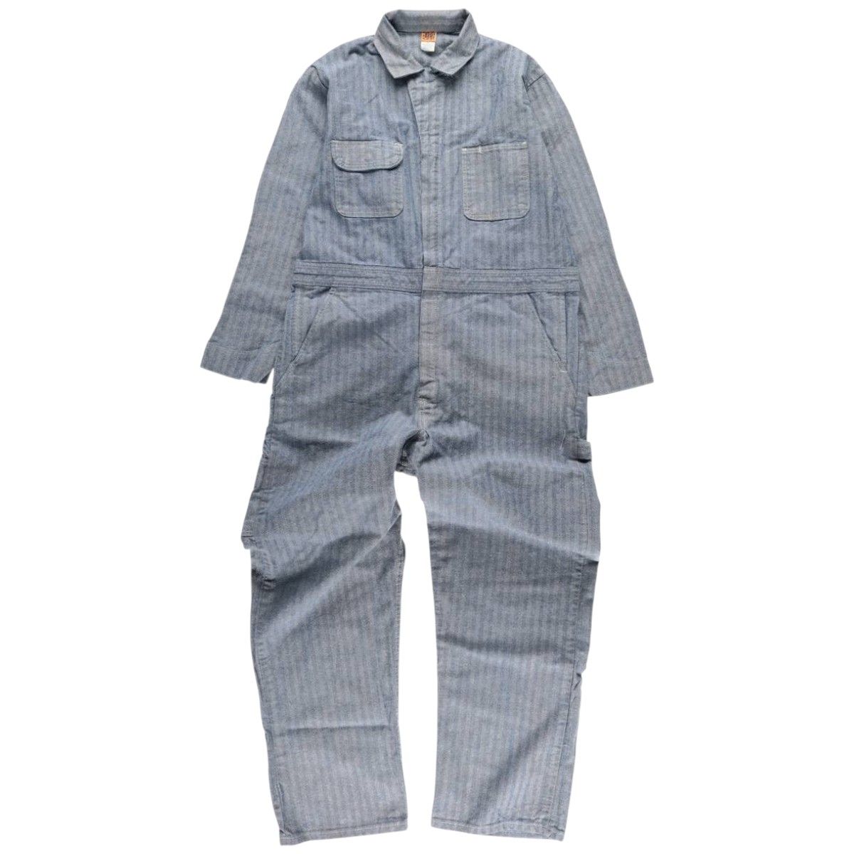 古着 ビッグサイズ 70 80年代 ビッグベン BIGBEN HBT ヘリンボーンツイル 長袖 オールインワン つなぎ メンズL相当 eaa 596189