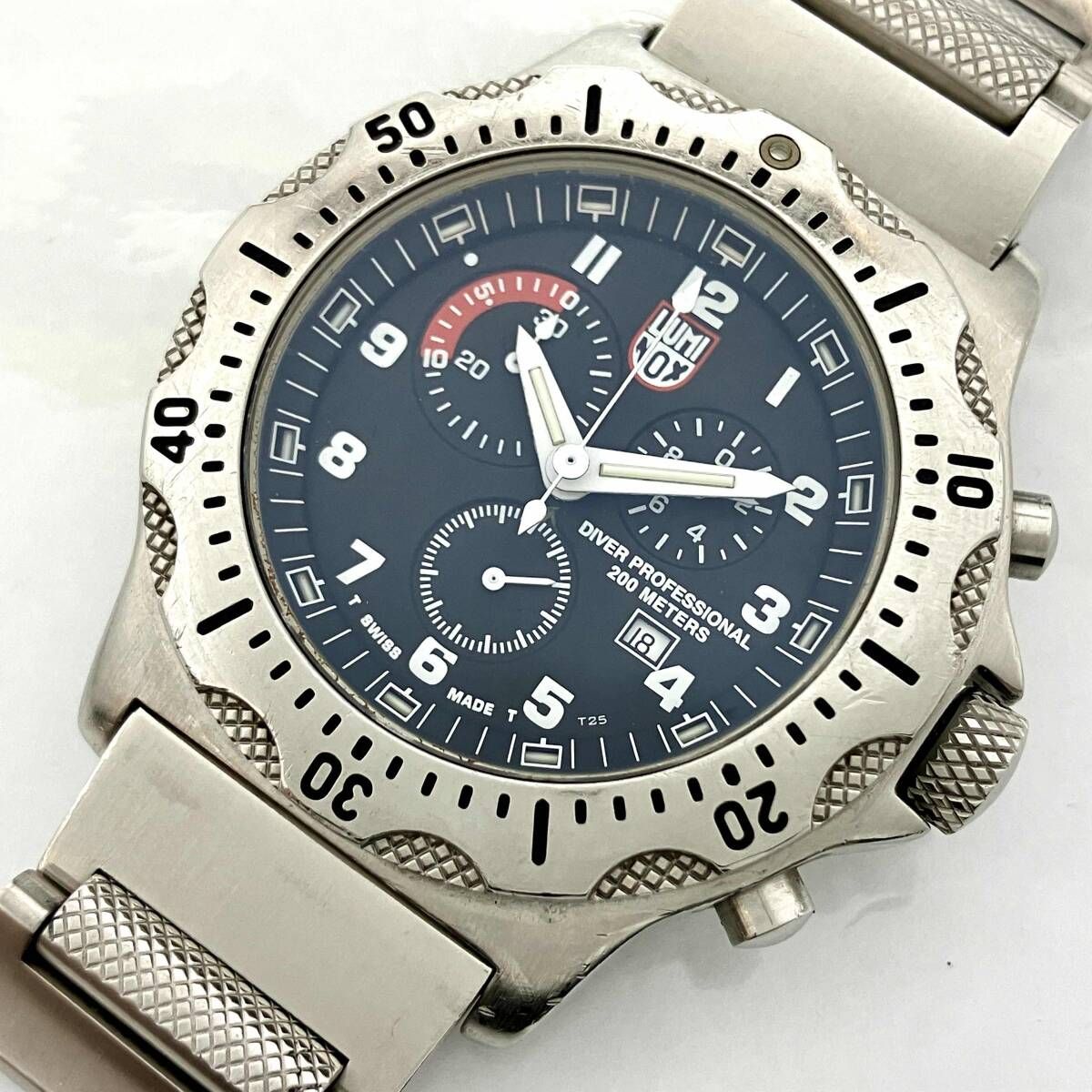 ジャンク LUMINOX ルミノックス 8100 クォーツ 腕時計 稼働品 - メルカリ
