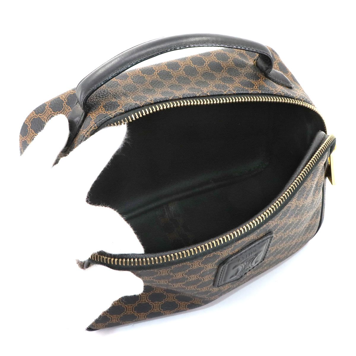 美品 セリーヌ CELINE マカダム バニティ 2way ハンド ショルダー