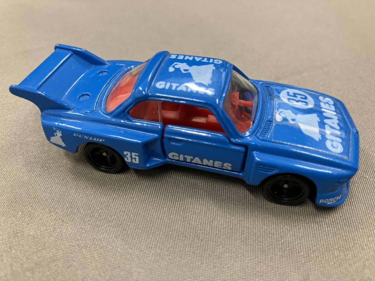トミカ F 30 BMW 3 5 CSL 青 グリル シート 赤 1 Jホイール 35 GITANES 外国車シリーズ 青箱 トミー