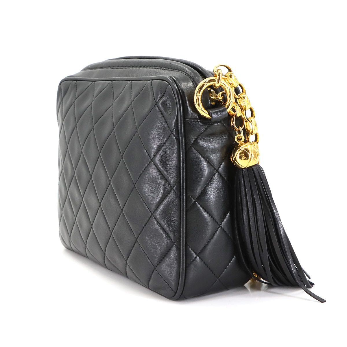 CHANEL マトラッセ　アンブレラ マトラッセ シャネル 2022SS スモールヴァニティケース AP1341 黒