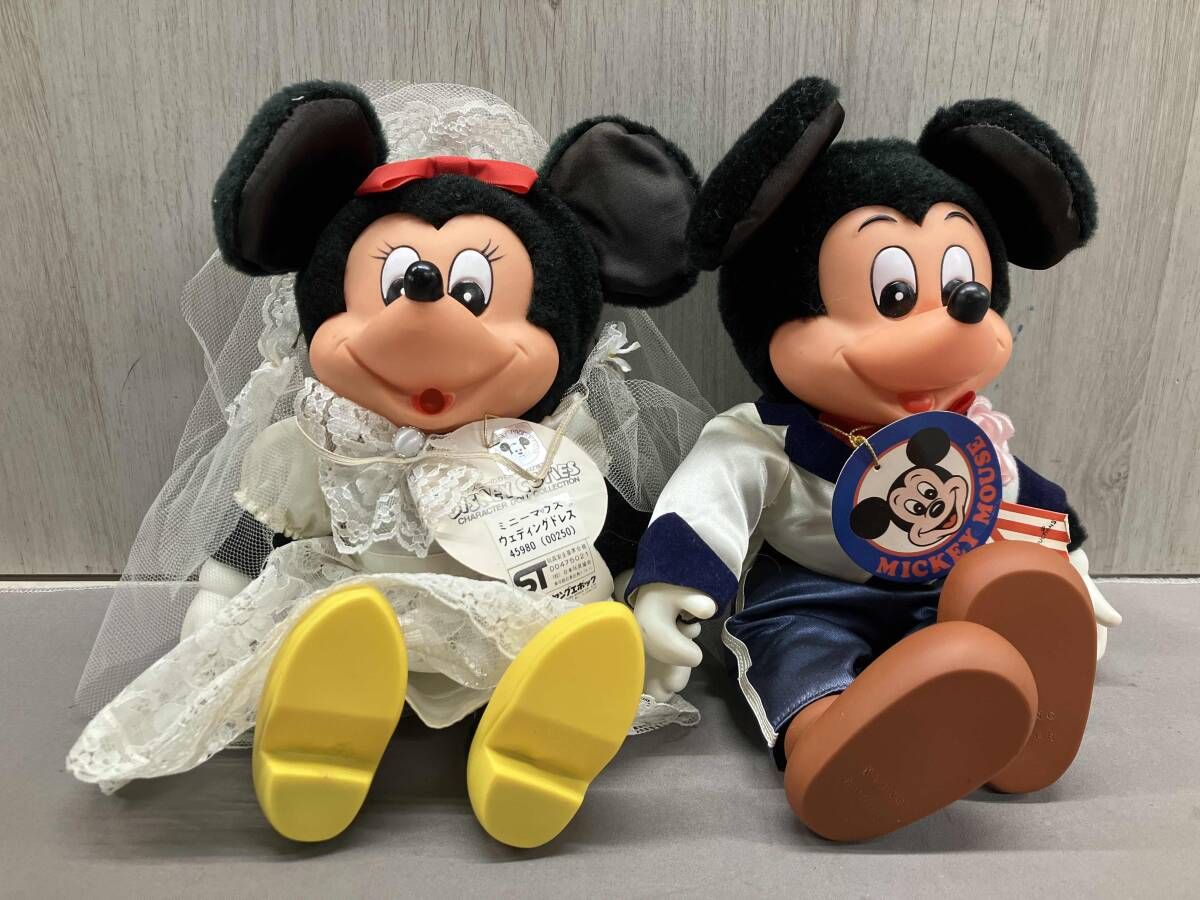 タグ付き】ミッキー＆ミニー ウェディング ぬいぐるみ ビンテージ