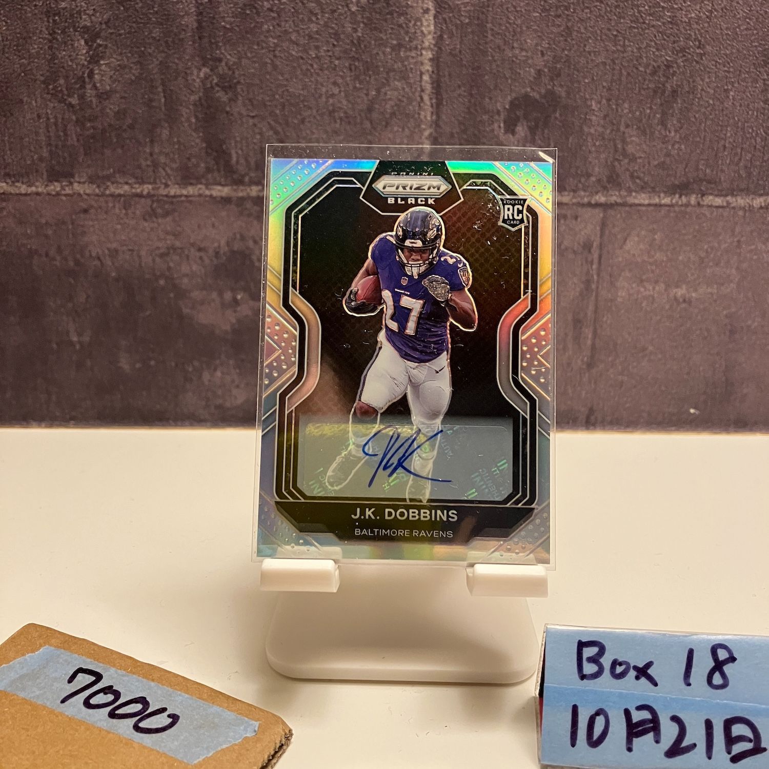 2020 Panini Chronicles J.K. Dobbins 直筆サインカード BALTIMORE