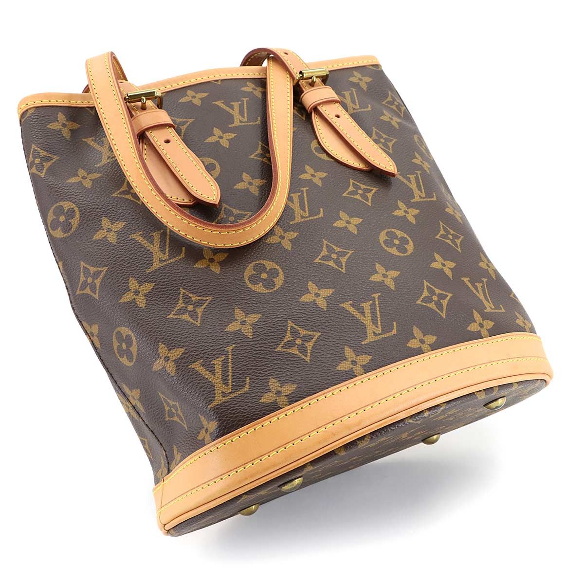 美品 ルイ ヴィトン LOUIS VUITTON モノグラム バケット PM ショルダー