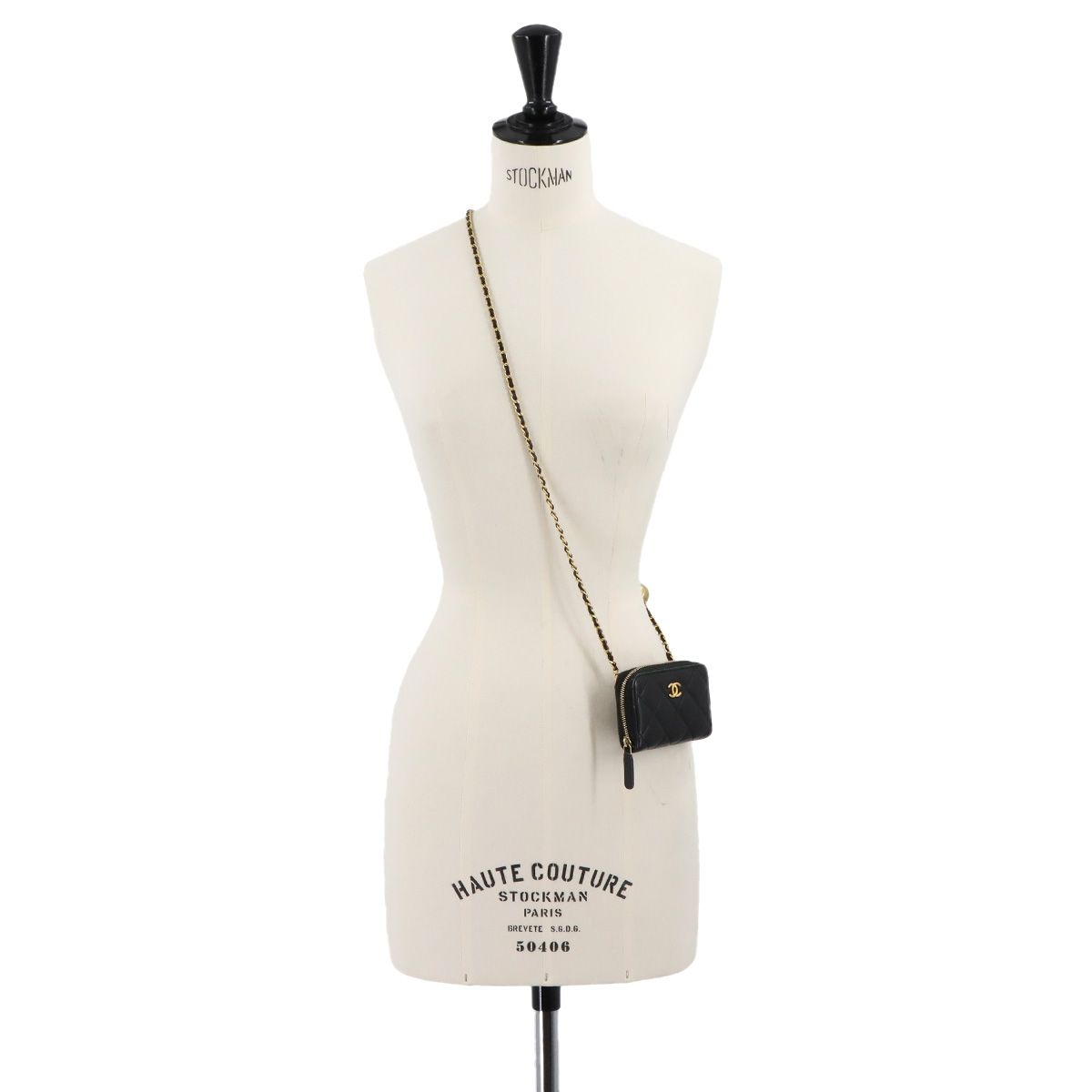  シャネル CHANEL マトラッセ チェーン ウォレット コインケース 小銭入れ ラムスキン ブラック AP 2462 Coin case コインケース 小銭入れ 小物