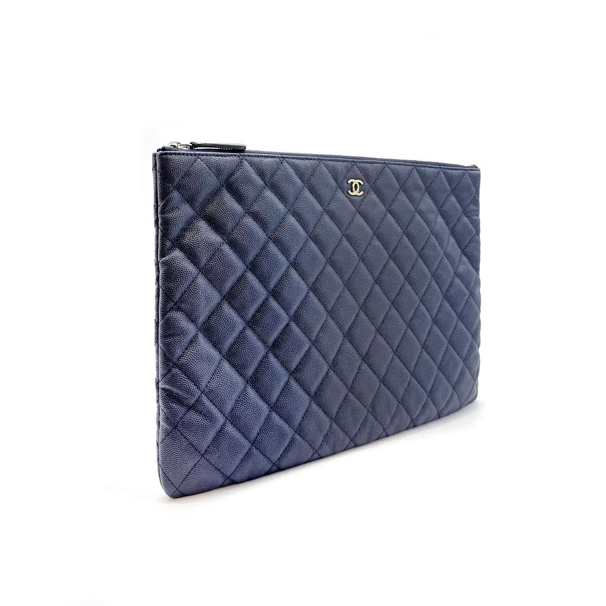 ラージ CHANEL クラシック クラッチバッグ キャビア ゴールド 27