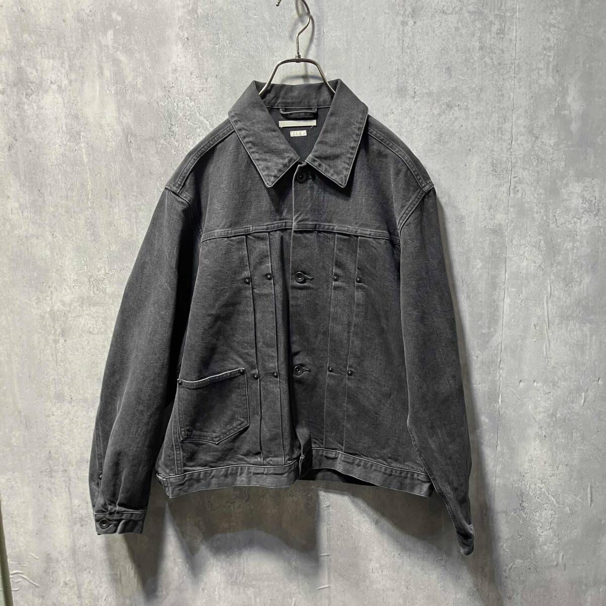 24 AW BLURIMS 12.9 oz デニムジャケット サイズ2 ダークグレー ブラームス