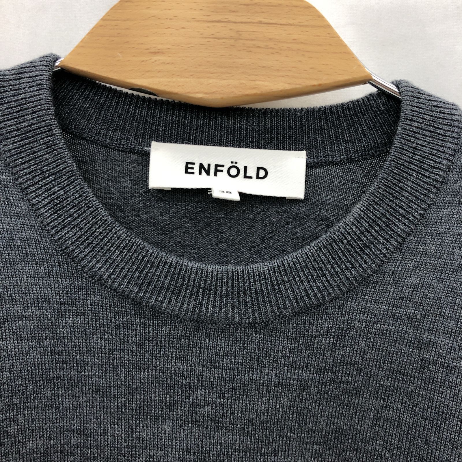 ENFOLD エンフォルド ニット セーター トップス レディース 38 グレー