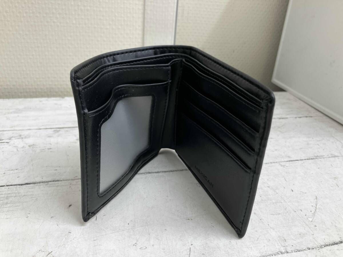 Aasha Base カードケース MEXICAN バナナレザー ブラック