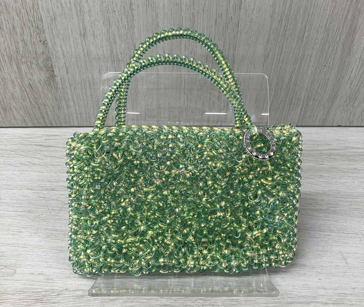 ANTEPRIMA アンテプリマ　ワイヤーバッググリーン ANTEPRIMA アンテプリマ ワイヤーバック ビニール グリーン【472】RK