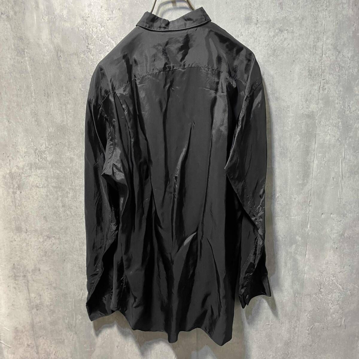 COMME des GARCONS SHIRT キュプラシャツ S 27005 サイズM ブラック コムデギャルソンシャツ
