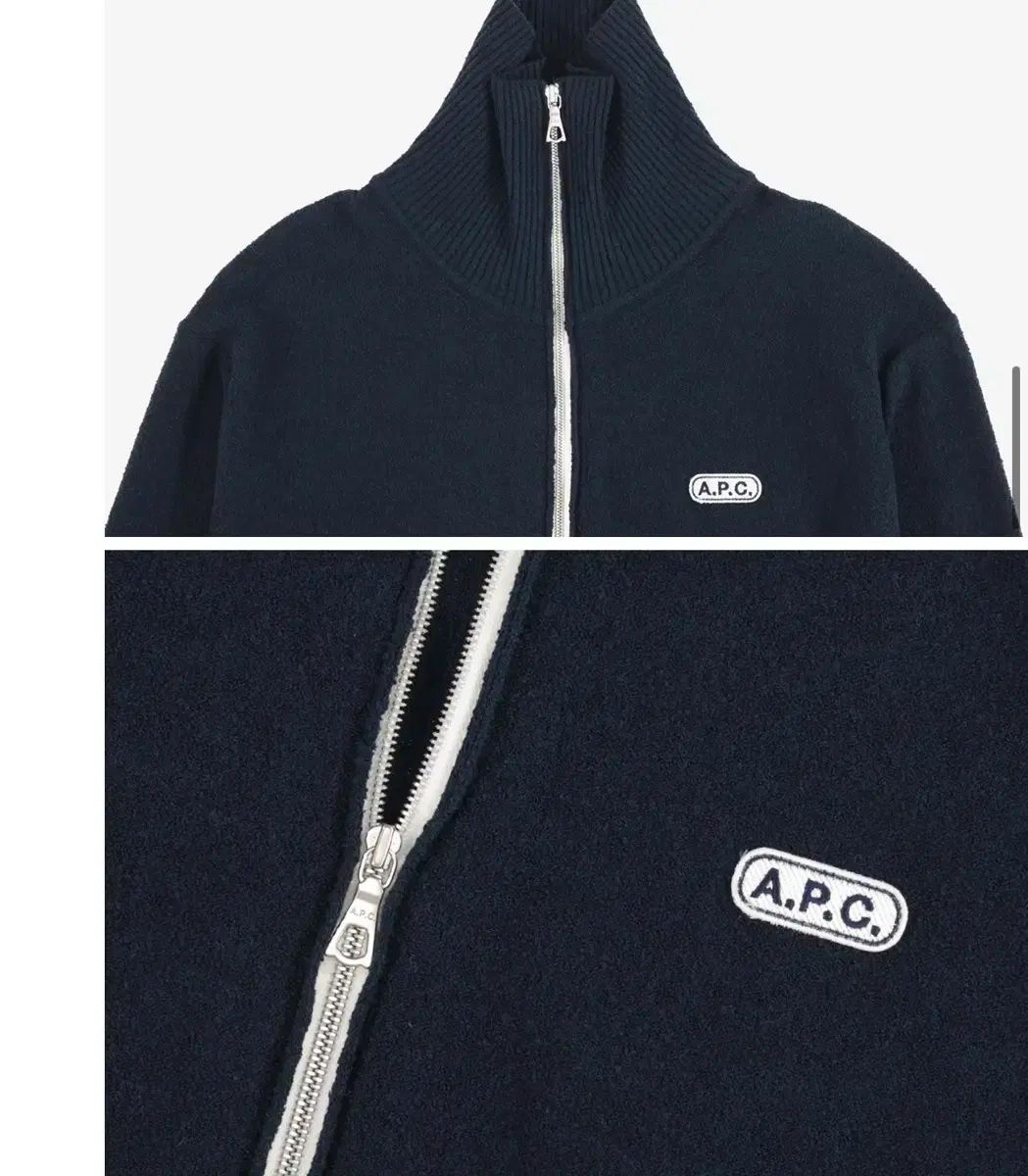 A.P.C イタリア製 ジップアップカーディガン A.P.C. ジップアップ カーディガン 注文 A.P.C. ジップアップ