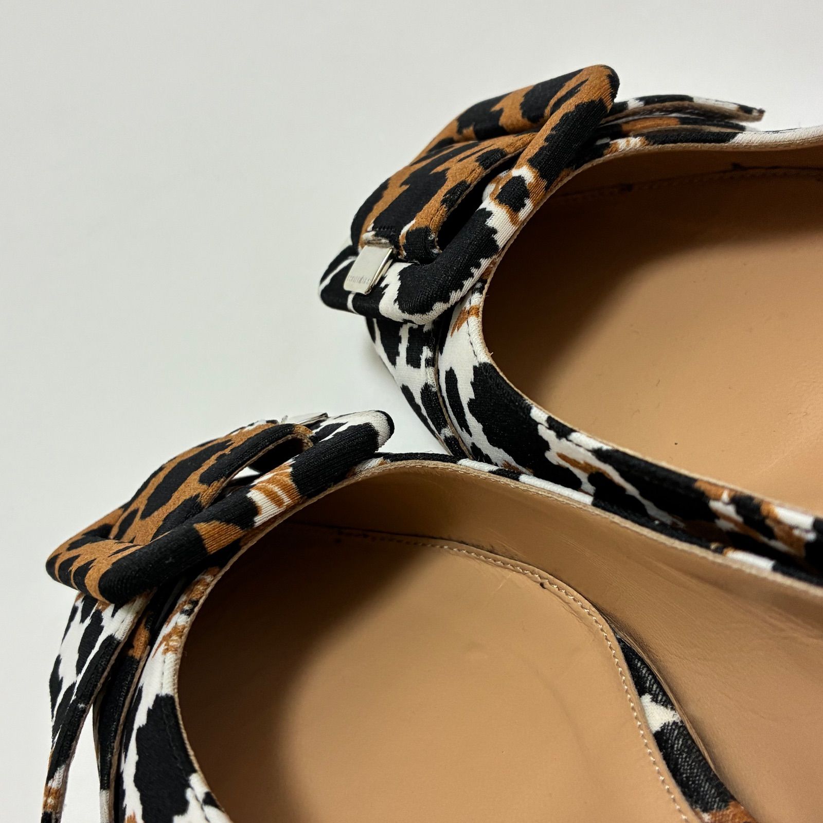 sergio rossi セルジオロッシ☆ srミラノ ミア レオパード柄 フラット