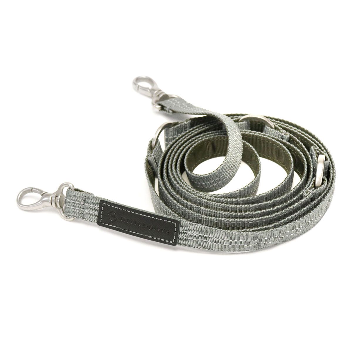 マスターピース リード master-piece PET ペット 小型犬 3 WAYリード 2頭引き ハンズフリー 丈夫 ナイロン master piece 310004 グレー 15