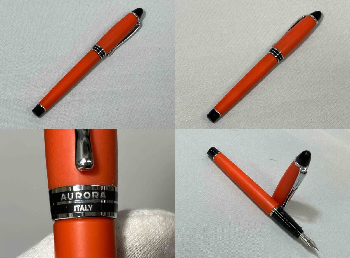 アウロラ 万年筆 イプシロン サテン オレンジ