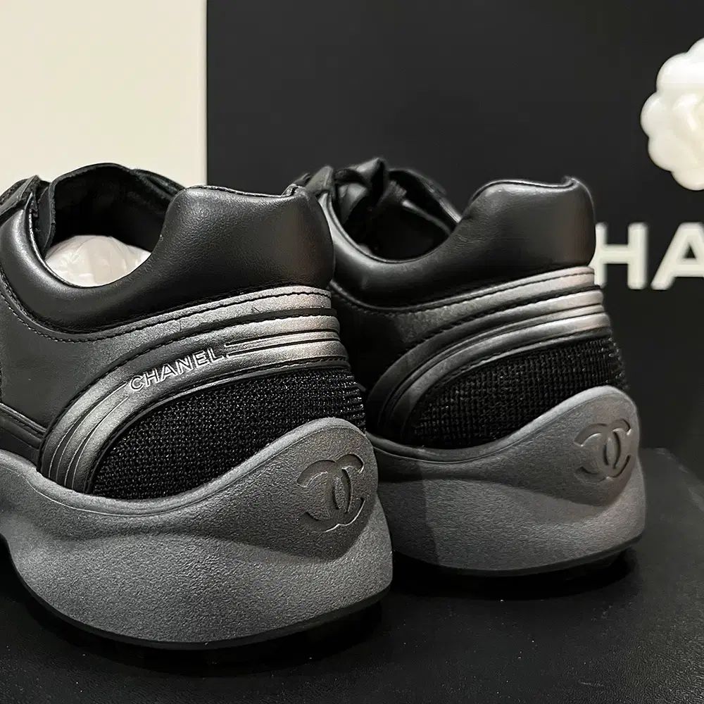 メンズ/25-26 CHANEL シャネル クルーズ スニーカー/メッシュ カーフ