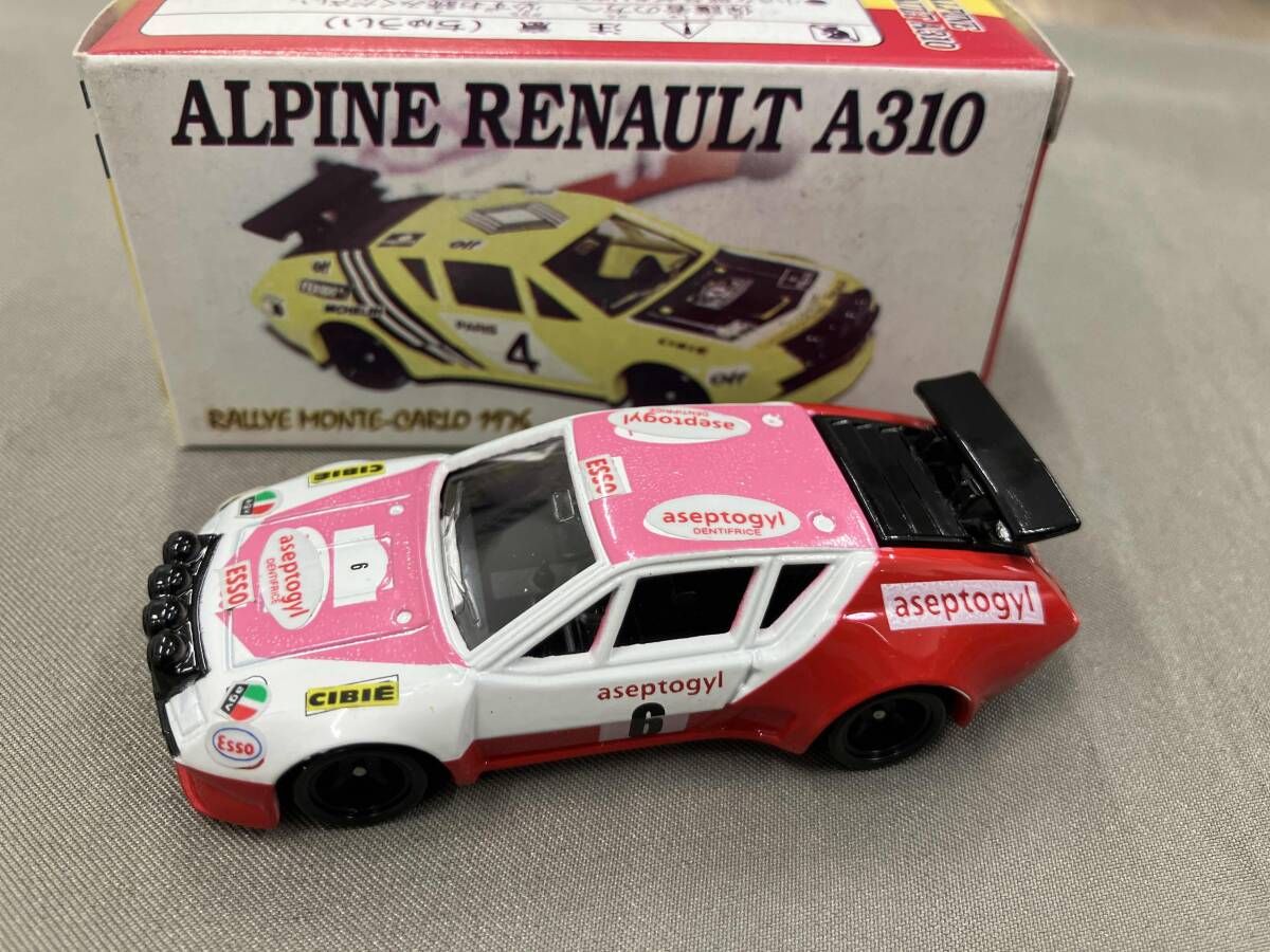 トミカ アルピｰヌ ルノｰ A310 ラリｰタイプ 白×赤 シｰト:黒 1JNホイｰル