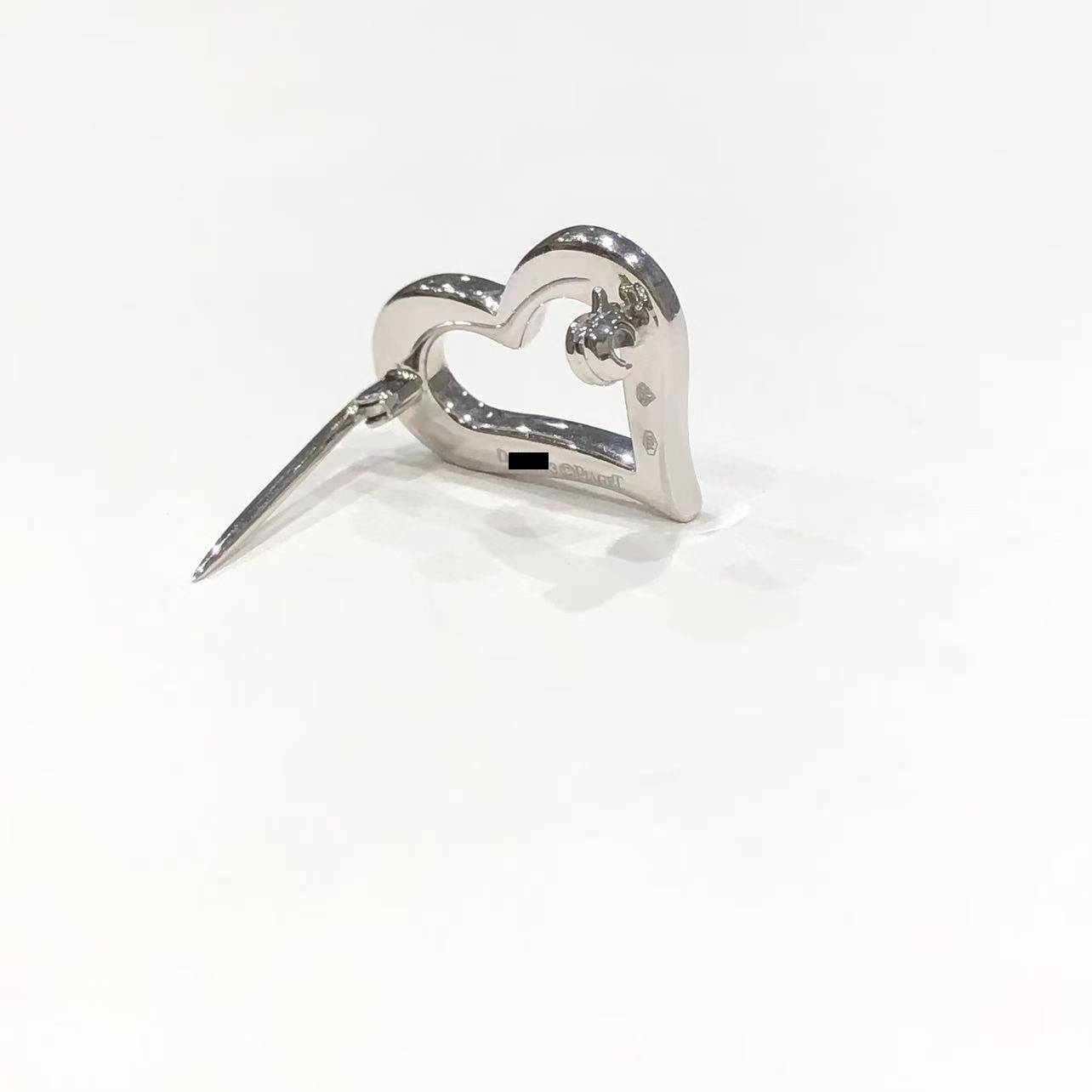 ピアジェ PIAGET ライムライト ハート ブローチ K 18 WG ダイヤモン レディース